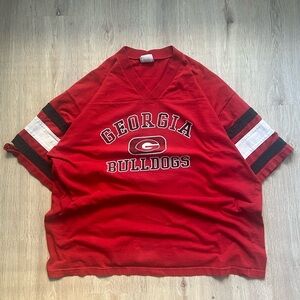 Vintage Cadre UGA Bulldogs Shirt 3/4 Sleeve Jersey V Neck NCAA Men’s XXL